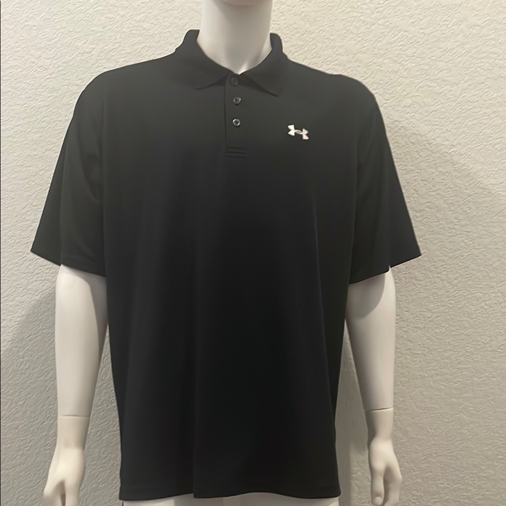 Under Armour Men's Black Polo Shirt